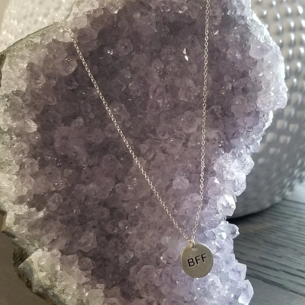 NEW--Sterling Silver BFF Necklace